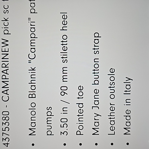 Manolo Blahnik Campari Patent Mary Jane Pumps - Picture 7 of 11